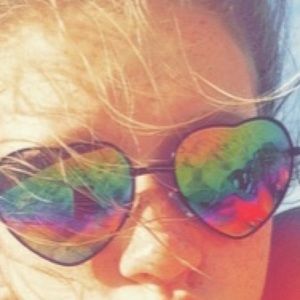 Heart shaped sunglasses